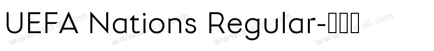 UEFA Nations Regular字体转换